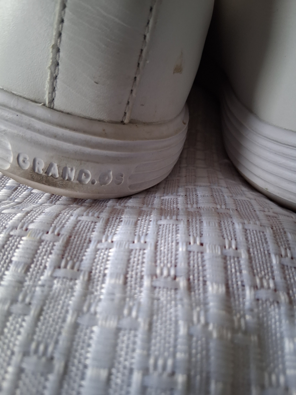 Cole Haan White Leather Sneakers with Brown Interior - Picture 7 of 9
